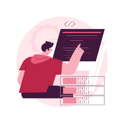 big data developer abstract concept vector image