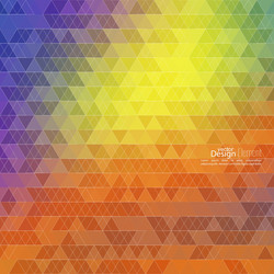 Creative abstract triangle pattern vector