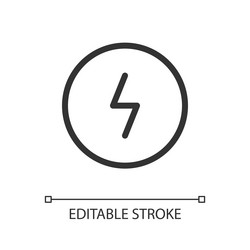 dangerous current pixel perfect linear ui icon vector image