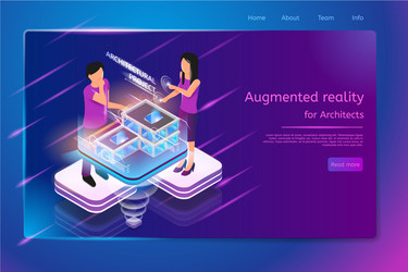 designing architecture in augmented reality vector