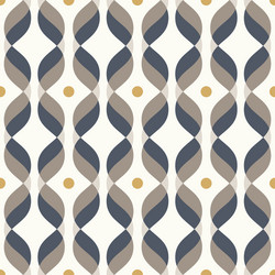ogee seamless curved pattern abstract vector image