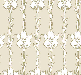 seamless pattern with flowers vector