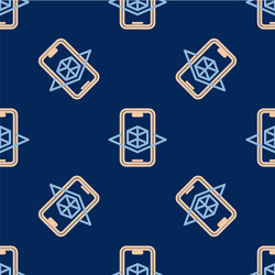 line 3d modeling icon isolated seamless pattern vector image