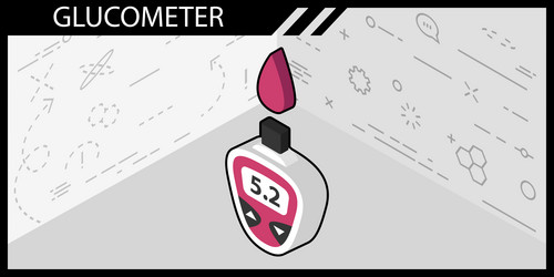 glucometer isometric design icon web 3d colorful vector image