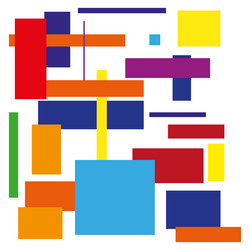 color block design abstract geometric structure vector image
