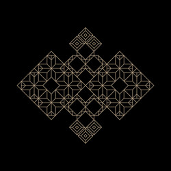 retro frame with place for text vintage element vector image