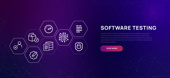 Software Testing Concepts vector image
