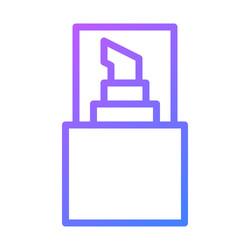 gradient marker icon for web and app design tool vector image