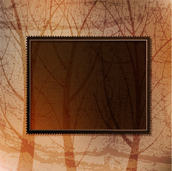 Rustic Frame on Textured Background vector image