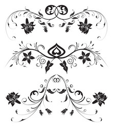 Exquisite Floral Ornament Vector Image