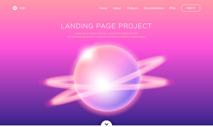 landing page template of app development web vector image