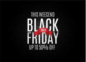 Black friday banner vector