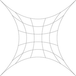 grid mesh lattice grating with distort deform vector image
