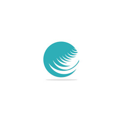 Round ball sphere abstract logo Royalty Free Vector Image