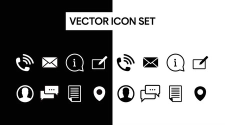 Black Contact Icon Vector Images (over 140,000)