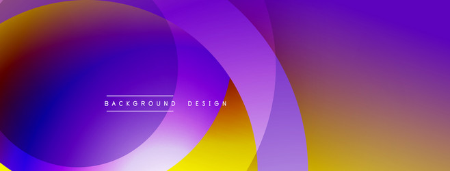 abstract colorful background overlapping circles vector image