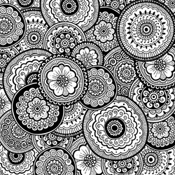 nature ornamental background mehndi style Vector Image