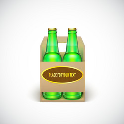 Packaging of beer vector