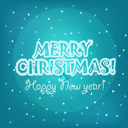 christmas greeting card merry vector