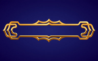 frame medieval game ui empty rectangle vector image