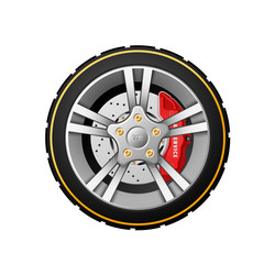 car service element isolated on white background Vector Image