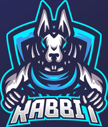 Esport Rabbit Mascot Logo Vector Image