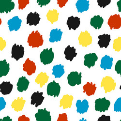 seamless pattern with colorful hand draw abstract vector image