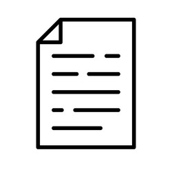 Simple memo icon or notebook data file vector