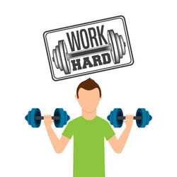 Work smart not hard vintage rusty metal sign Vector Image