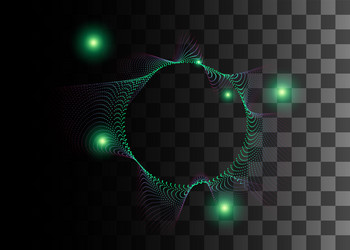 abstract design element green color effect vector image