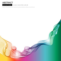 Dynamic Color Curve Background vector image