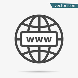 gray web site icon isolated on background modern vector