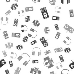 set computer create account screen gamepad vector image