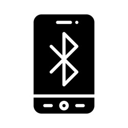 bluetooth app icon mobile application vector image