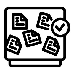 electronic document management system validating vector image