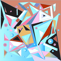 abstract modern triangles background pattern vector image