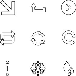 arrows directions pointer arrow user vector image