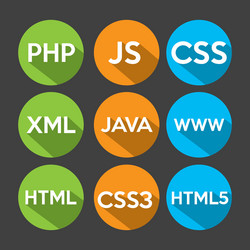 programming software vector image