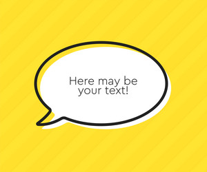 speech bubble space for quote text frame message vector image