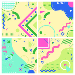 geometric background minimalistic square backdrop vector image