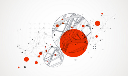 abstract background with a wireframe dynamic vector image