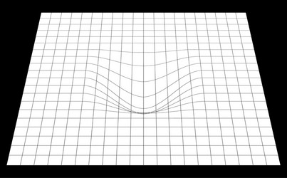 Bent grid in perspective 3d mesh with convex vector