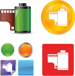 technology and networking icon set vector image