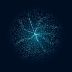 Dynamic Particle Burst vector image