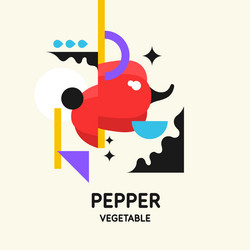 graphics in a minimalistic style vector image