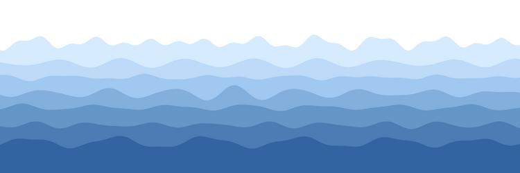 abstract blue wave layers creating calming vector image