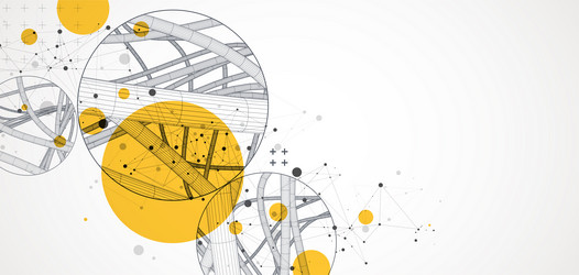 abstract background with a wireframe dynamic vector image