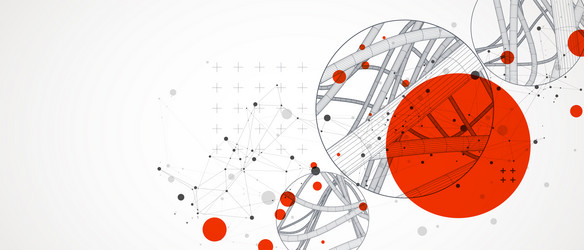abstract background with a wireframe dynamic vector image