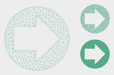 forward mesh network model and triangle vector image