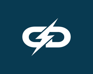 Letter ce electric logo design concept Royalty Free Vector